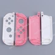 Left and Right Housing Cover Case Set replacement for switch Joy-con Pink and White 02