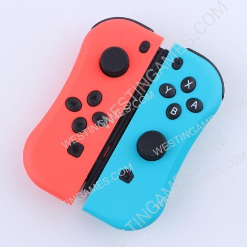 New Design Left and Right Wireless Joycon Controller for Switch Console - Red and Blue - Image 3