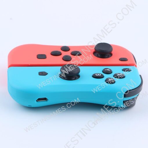 New Design Left and Right Wireless Joycon Controller for Switch Console - Red and Blue - Image 7