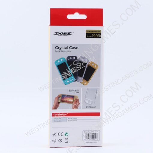 Dobe Complete Crystal Protective Cover Case for switch Lite Transparet Clear - Image 5
