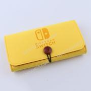 Slim Travel Carry Bag Protector Pouch with 5 Games Memory Card Holders for Nintendo Switch -Yellow