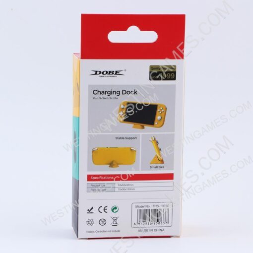 Mini USB Type-C Charging Dock Stand for Switch Lite Console - Grey - Image 5