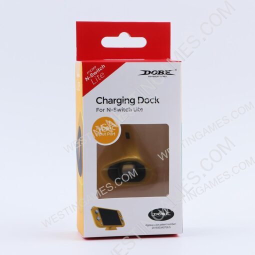 Mini USB Type-C Charging Dock Stand for Switch Lite Console - Yellow - Image 4