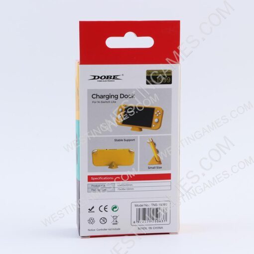 Mini USB Type-C Charging Dock Stand for Switch Lite Console - Yellow - Image 5