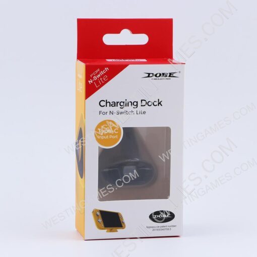 Mini USB Type-C Charging Dock Stand for Switch Lite Console - Grey - Image 4