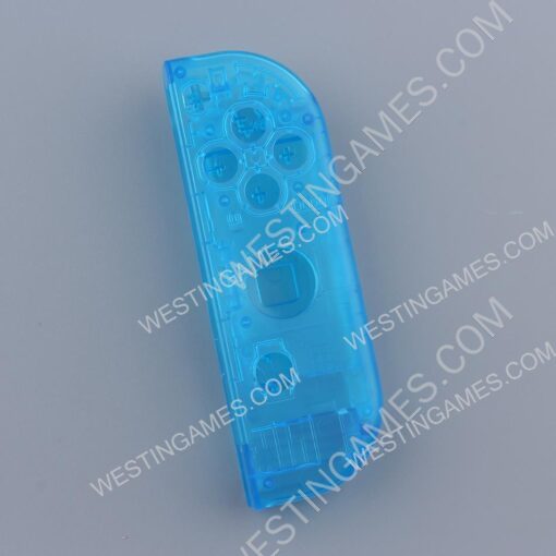 Replacement Right Joycon Housing Case for Switch - Transparent Blue