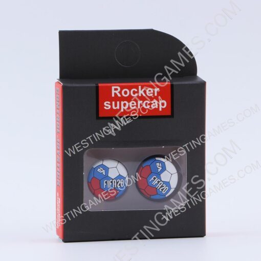 FPS Analog Extenders Rocker Supercap Thumbsticks with Grip for PS4 Controller - FIFA20