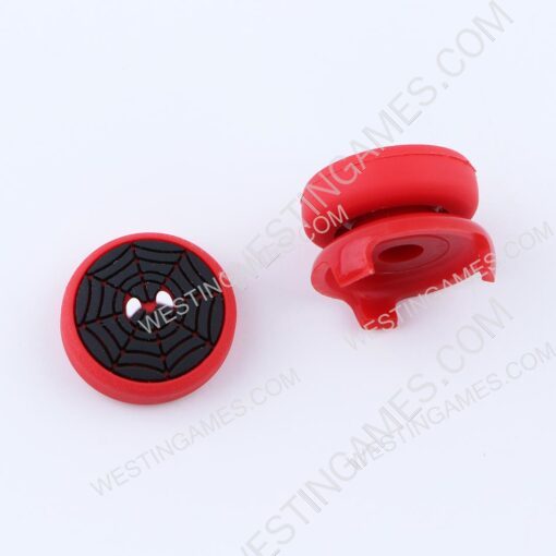 FPS Analog Extenders Rocker Supercap Thumbsticks with Grip for PS4 Controller - Spider-Man - Image 2