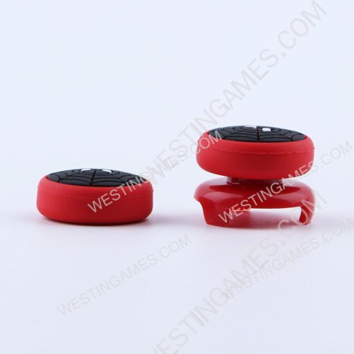 FPS Analog Extenders Rocker Supercap Thumbsticks with Grip for PS4 Controller - Spider-Man - Image 3