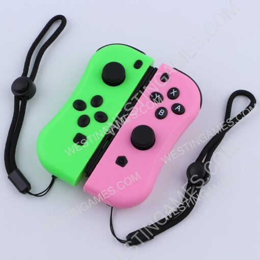 New Design Left and Right Wireless Joycon Controller for Switch Console Green and Pink - Image 3