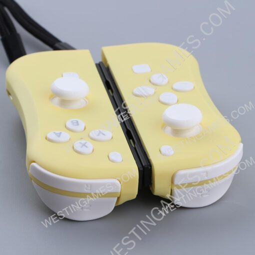 New Design Left and Right Wireless Joycon Controller for Switch Yellow - Image 5