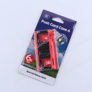 6 Slots Game Card Cartridge Push Card Case Storage Box for NS Switch Red-Black