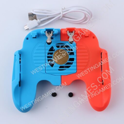 H6 Pubg Mobile Gamepad Pubg Controller for Phone Grip with Joystick/Trigger L1R1 and Cooling Fan
