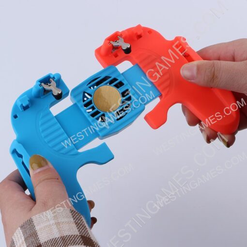 H6 Pubg Mobile Gamepad Pubg Controller for Phone Grip with Joystick/Trigger L1R1 and Cooling Fan - Image 4