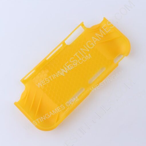 Soft tpu Handle Grip Cover Case with 6 Aanalog Grips for Switch lite - Yellow - Image 3