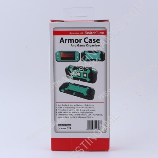 Heavy Duty Rugged Hybrid Protective Case for Switch Lite - Turquoise - Image 6