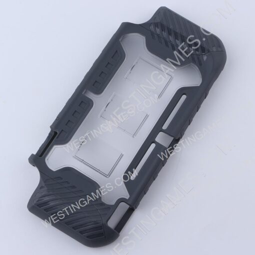 Heavy Duty Rugged Hybrid Protective Case for Switch Lite - Grey - Image 3