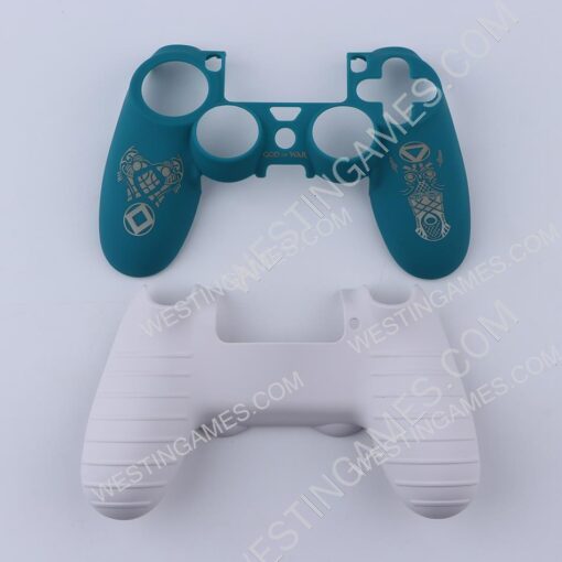 God Of War Game Theme Protecting Cover Case for ps4 Dualshock 4 Controller Green - Image 2