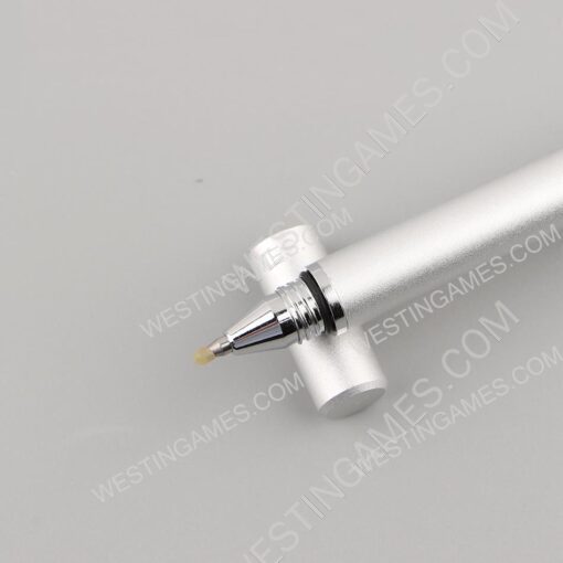 3in1 Metal Capacitive Pen Touch Screen Stylus Pen Neutral pen for switch Tablet iPad Phone Silver - Image 3
