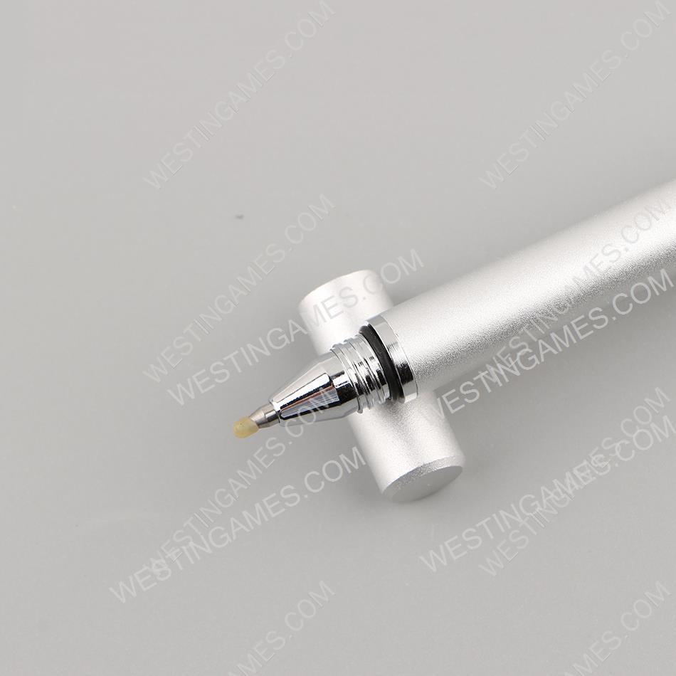 3in1 Metal Capacitive Pen Touch Screen Stylus Pen Neutral pen for switch Tablet iPad Phone Silver - Image 3
