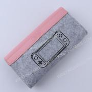 Deluxe Travel Carrying Pouch Case with clip-on strap for switch Lite - Pink 02