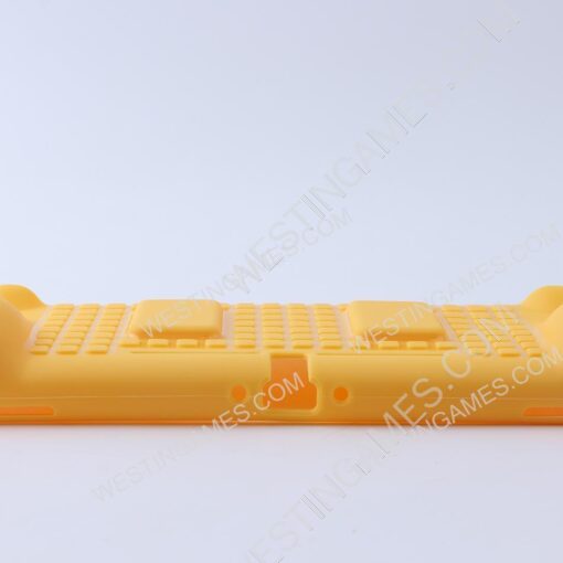 Comfortable Soft tpu Handle Grip Cover Case with 2 Card Storage for Switch lite - Yellow - Image 5