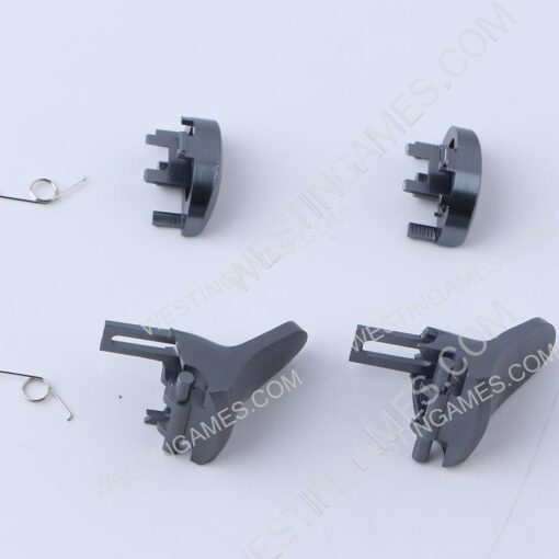 Replacement Metal R1L1 + r2l2 Trigger Buttons 4Pcs Set for PS4 Slim/Pro JDM-040 Controller Black - Image 2