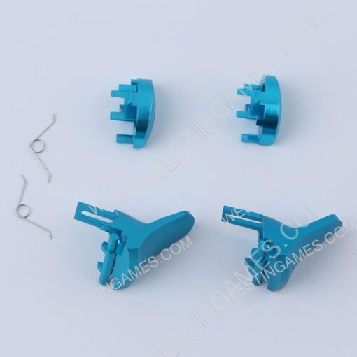 Replacement Metal R1L1 + r2l2 Trigger Buttons 4Pcs Set for PS4 Slim/Pro JDM-040 Controller Blue - Image 2
