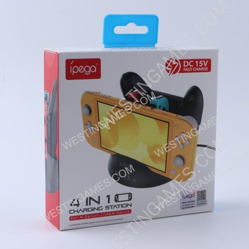 4in1 Multi-function DC 15V Fast Charging Controller and Console Stand for Nintendo Swtich and Lite