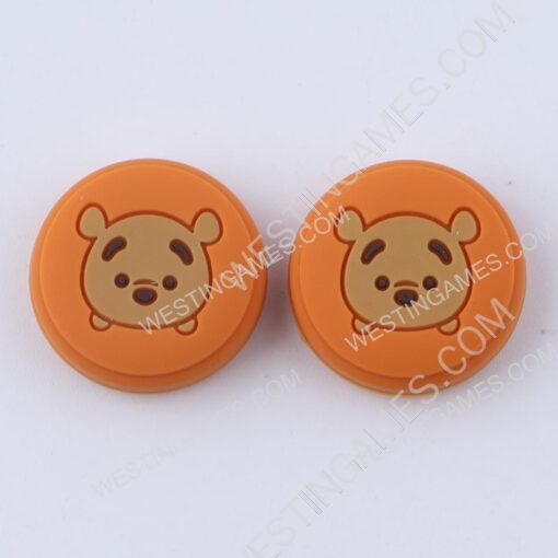 Superhero Supercap Thumb Grips Analog Caps Silicone Rubber For Switch and Lite Bear Brown - Image 2
