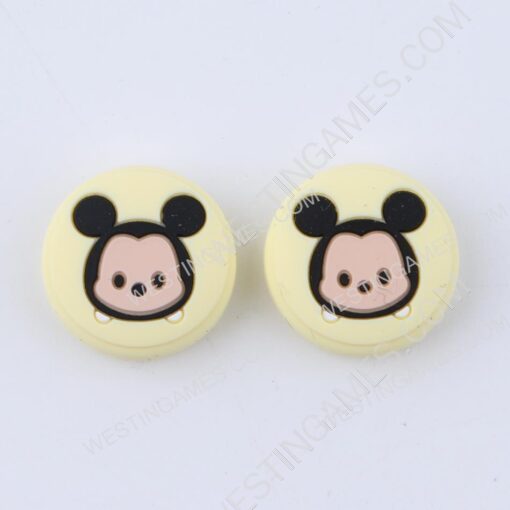 Superhero Supercap Thumb Grips Analog Caps Silicone Rubber For Switch and Lite Miki Yellow - Image 2