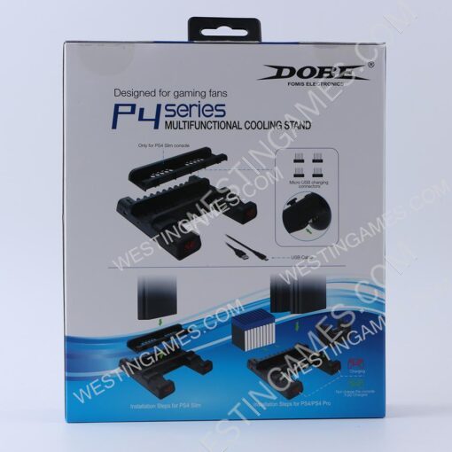New Multifunctional Cooling Stand with Discs Slot and Controller Charging Adapter for PS4/Slim/PRO - Image 10