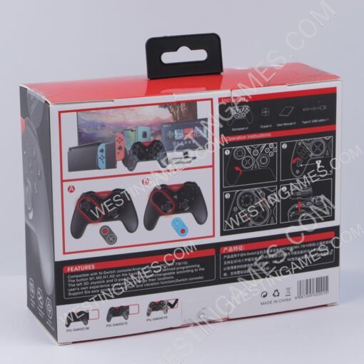 PG-SW-001 Wireless Bluetooth Gamepad Smartphone Game Controller for Switch Android PC Grey Camoufl - Image 6