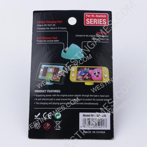 Mini Charging Dock for Switch and Switch Lite Console - Grey - Image 3