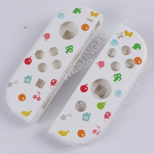 Left and Right Housing Cover Case Set for switch Joy-con White Animal Crossing