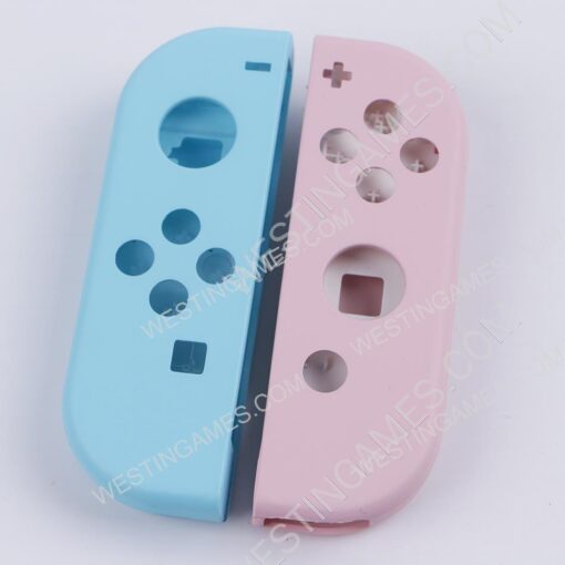 Handfeel Left and Right Housing Cover Case Set for Switch Joy-con light Blue and Pink