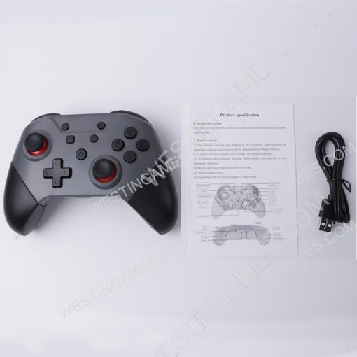 Bluetooth Wireless Handheld Controller Complete Function for Switch Black - Image 2