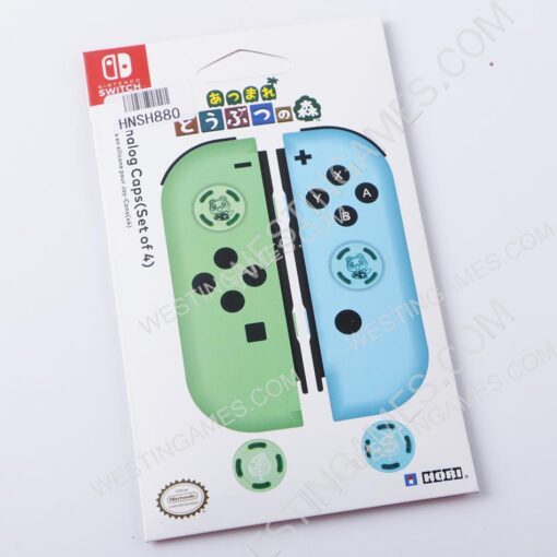 4in1 Animal Crossing Thumb Grips Analog Caps Silicone Rubber Kit For NS switch Joy-con