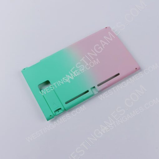 Handfeel Gradient rear Back Housing Case for Switch Console Green-pink