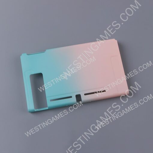 Handfeel Gradient rear Back Housing Case for Switch Console Green-pink - Image 3