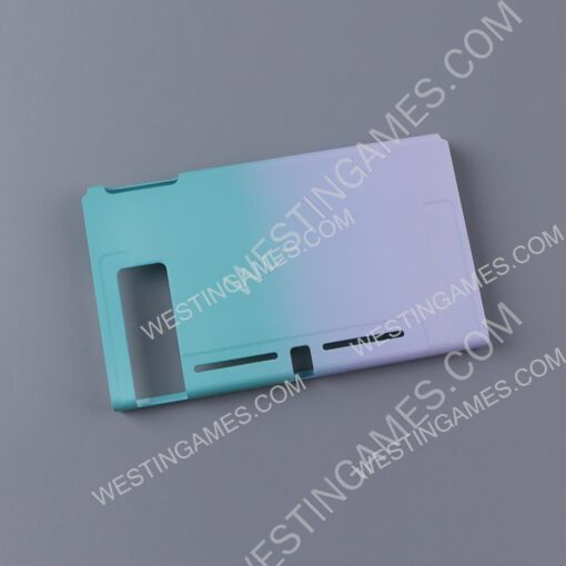 Handfeel Gradient rear Back Housing Case for Switch Console Purple-Green - Image 3