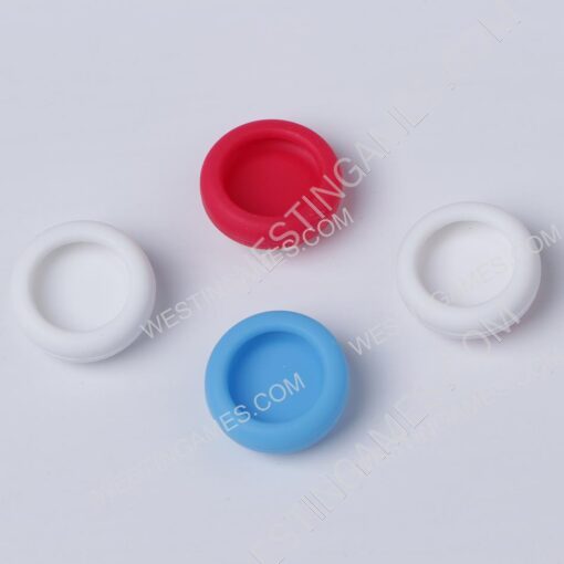 New 4in1 Cut Cat Paw Thumb Grips Analog Caps Silicone Rubber For NS switch - Deep Blue and Red - Image 4