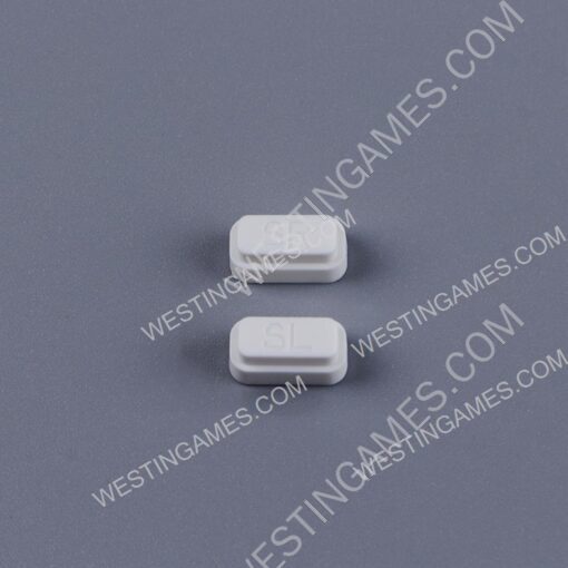 Replacmenet SL SR Plastic Button Set for Switch Joycon - White