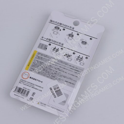 4in1 Cut Cat Paw Thumb Grips Analog Cap Silicone with ABXY Button Grip For Switch Brown and yellow A - Image 2