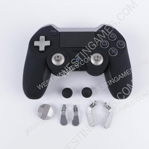 Bluetooth Wireless Elite Gamepad Controller for Playstation PS4 PC - Black - Image 2