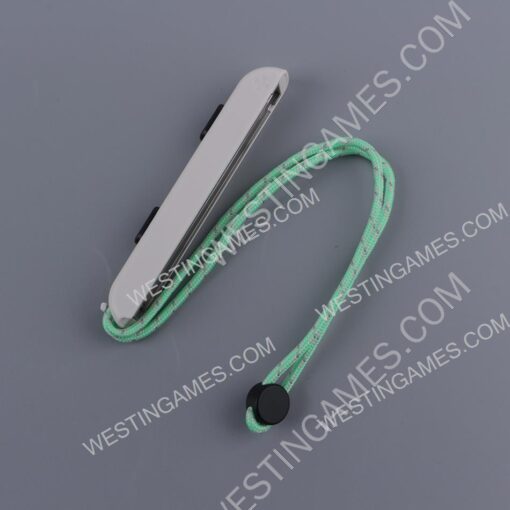 Strap Joycon Hand Wrist Lanyard Colorful Wristband for Switch - White with Green Wired