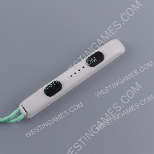 Strap Joycon Hand Wrist Lanyard Colorful Wristband for Switch - White with Green Wired - Image 4