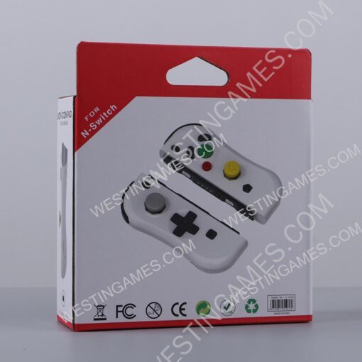 NGC Style Left and Right Wireless Joycon Controller with NFC for Switch - White - Image 4