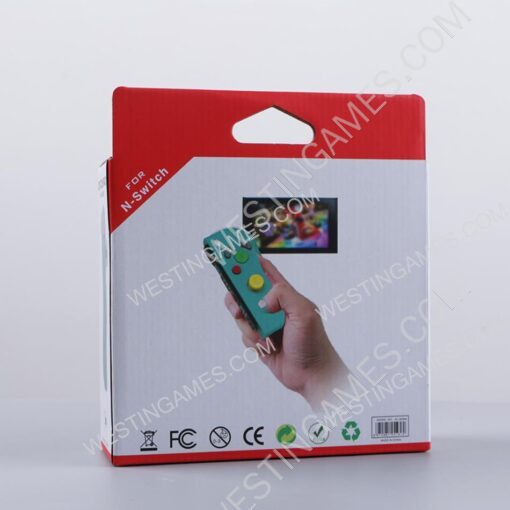 NGC Style Left and Right Wireless Joycon Controller with NFC for Switch - Green - Image 4