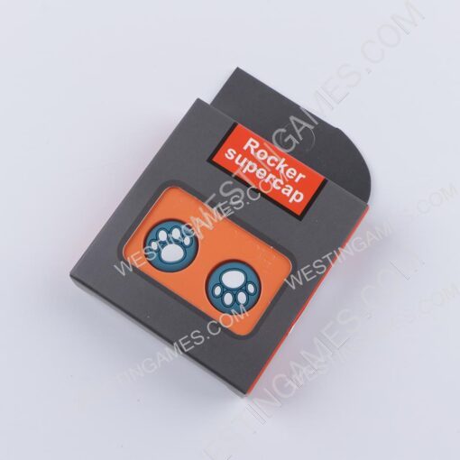 Rocker Supercap Thumb Grips Analog Caps Silicone Rubber For Switch Joy-con - Cat Paw Green